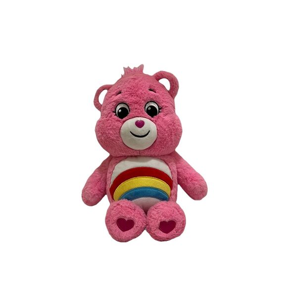 Care Bears CHEER BEAR Plush Stuffed Animal Rainbow Pink 13" Toy 2020 - Picture 1 of 10